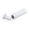 5/8'' Diameter X 2'' Barrel Length, Affordable Aluminum Standoffs, White Coated Finish Easy Fasten Standoff (For Inside / Outside use) [Required Material Hole Size: 7/16'']