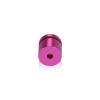 3/4'' Diameter X 1/2'' Barrel Length, Affordable Aluminum Standoffs, Rosy Pink Anodized Finish Easy Fasten Standoff (For Inside / Outside use) [Required Material Hole Size: 7/16'']