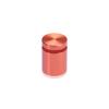 3/4'' Diameter X 3/4'' Barrel Length, Affordable Aluminum Standoffs, Copper Anodized Finish Easy Fasten Standoff (For Inside / Outside use) [Required Material Hole Size: 7/16'']