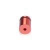 3/4'' Diameter X 3/4'' Barrel Length, Affordable Aluminum Standoffs, Copper Anodized Finish Easy Fasten Standoff (For Inside / Outside use) [Required Material Hole Size: 7/16'']