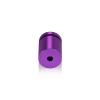 (Set of 4) 3/4'' Diameter X 3/4'' Barrel Length, Affordable Aluminum Standoffs, Purple Anodized Finish Standoff and (4) 2216Z Screws and (4) LANC1 Anchors for concrete/drywall (For Inside/Outside) [Required Material Hole Size: 7/16'']