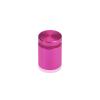 3/4'' Diameter X 3/4'' Barrel Length, Affordable Aluminum Standoffs, Rosy Pink Anodized Finish Easy Fasten Standoff (For Inside / Outside use) [Required Material Hole Size: 7/16'']