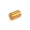 3/4'' Diameter X 1'' Barrel Length, Affordable Aluminum Standoffs, Gold Anodized Finish Easy Fasten Standoff (For Inside / Outside use) [Required Material Hole Size: 7/16'']
