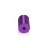 3/4'' Diameter X 1'' Barrel Length, Affordable Aluminum Standoffs, Purple Anodized Finish Easy Fasten Standoff (For Inside / Outside use) [Required Material Hole Size: 7/16'']