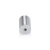 3/4'' Diameter X 1'' Barrel Length, Affordable Aluminum Standoffs, Silver Anodized Finish Easy Fasten Standoff (For Inside / Outside use) [Required Material Hole Size: 7/16'']