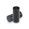 3/4'' Diameter X 1-1/2'' Barrel Length, Affordable Aluminum Standoffs, Black Anodized Finish Easy Fasten Standoff (For Inside / Outside use) [Required Material Hole Size: 7/16'']