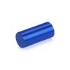 3/4'' Diameter X 1-1/2'' Barrel Length, Affordable Aluminum Standoffs, Blue Anodized Finish Easy Fasten Standoff (For Inside / Outside use) [Required Material Hole Size: 7/16'']