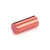 3/4'' Diameter X 1-1/2'' Barrel Length, Affordable Aluminum Standoffs, Copper Anodized Finish Easy Fasten Standoff (For Inside / Outside use) [Required Material Hole Size: 7/16'']