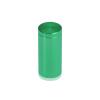 3/4'' Diameter X 1-1/2'' Barrel Length, Affordable Aluminum Standoffs, Green Anodized Finish Easy Fasten Standoff (For Inside / Outside use) [Required Material Hole Size: 7/16'']