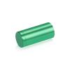 3/4'' Diameter X 1-1/2'' Barrel Length, Affordable Aluminum Standoffs, Green Anodized Finish Easy Fasten Standoff (For Inside / Outside use) [Required Material Hole Size: 7/16'']