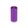 (Set of 4) 3/4'' Diameter X 1-1/2'' Barrel Length, Affordable Aluminum Standoffs, Purple Anodized Finish Standoff and (4) 2216Z Screws and (4) LANC1 Anchors for concrete/drywall (For Inside/Outside) [Required Material Hole Size: 7/16'']