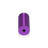 3/4'' Diameter X 1-1/2'' Barrel Length, Affordable Aluminum Standoffs, Purple Anodized Finish Easy Fasten Standoff (For Inside / Outside use) [Required Material Hole Size: 7/16'']