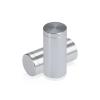 3/4'' Diameter X 1-1/2'' Barrel Length, Affordable Aluminum Standoffs, Silver Anodized Finish Easy Fasten Standoff (For Inside / Outside use) [Required Material Hole Size: 7/16'']