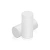 3/4'' Diameter X 1-1/2'' Barrel Length, Affordable Aluminum Standoffs, White Coated Finish Easy Fasten Standoff (For Inside / Outside use) [Required Material Hole Size: 7/16'']