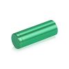 3/4'' Diameter X 2'' Barrel Length, Affordable Aluminum Standoffs, Green Anodized Finish Easy Fasten Standoff (For Inside / Outside use) [Required Material Hole Size: 7/16'']