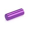 (Set of 4) 3/4'' Diameter X 2'' Barrel Length, Affordable Aluminum Standoffs, Purple Anodized Finish Standoff and (4) 2216Z Screws and (4) LANC1 Anchors for concrete/drywall (For Inside/Outside) [Required Material Hole Size: 7/16'']
