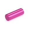 (Set of 4) 3/4'' Diameter X 2'' Barrel Length, Affordable Aluminum Standoffs, Rosy Pink Anodized Finish Standoff and (4) 2216Z Screws and (4) LANC1 Anchors for concrete/drywall (For Inside/Outside) [Required Material Hole Size: 7/16'']