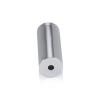 3/4'' Diameter X 2'' Barrel Length, Affordable Aluminum Standoffs, Silver Anodized Finish Easy Fasten Standoff (For Inside / Outside use) [Required Material Hole Size: 7/16'']