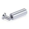 3/4'' Diameter X 2'' Barrel Length, Affordable Aluminum Standoffs, Silver Anodized Finish Easy Fasten Standoff (For Inside / Outside use) [Required Material Hole Size: 7/16'']