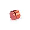 1'' Diameter X 1/2'' Barrel Length, Affordable Aluminum Standoffs, Copper Anodized Finish Easy Fasten Standoff (For Inside / Outside use) [Required Material Hole Size: 7/16'']