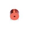 (Set of 4) 1'' Diameter X 1/2'' Barrel Length, Affordable Aluminum Standoffs, Copper Anodized Finish Standoff and (4) 2216Z Screws and (4) LANC1 Anchors for concrete/drywall (For Inside/Outside) [Required Material Hole Size: 7/16'']