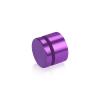 1'' Diameter X 1/2'' Barrel Length, Affordable Aluminum Standoffs, Purple Anodized Finish Easy Fasten Standoff (For Inside / Outside use) [Required Material Hole Size: 7/16'']