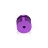 1'' Diameter X 1/2'' Barrel Length, Affordable Aluminum Standoffs, Purple Anodized Finish Easy Fasten Standoff (For Inside / Outside use) [Required Material Hole Size: 7/16'']