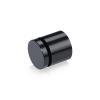 1'' Diameter X 3/4'' Barrel Length, Affordable Aluminum Standoffs, Black Anodized Finish Easy Fasten Standoff (For Inside / Outside use) [Required Material Hole Size: 7/16'']