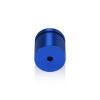1'' Diameter X 3/4'' Barrel Length, Affordable Aluminum Standoffs, Blue Anodized Finish Easy Fasten Standoff (For Inside / Outside use) [Required Material Hole Size: 7/16'']