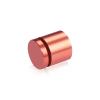 1'' Diameter X 3/4'' Barrel Length, Affordable Aluminum Standoffs, Copper Anodized Finish Easy Fasten Standoff (For Inside / Outside use) [Required Material Hole Size: 7/16'']