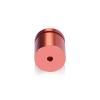 1'' Diameter X 3/4'' Barrel Length, Affordable Aluminum Standoffs, Copper Anodized Finish Easy Fasten Standoff (For Inside / Outside use) [Required Material Hole Size: 7/16'']