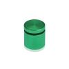 1'' Diameter X 3/4'' Barrel Length, Affordable Aluminum Standoffs, Green Anodized Finish Easy Fasten Standoff (For Inside / Outside use) [Required Material Hole Size: 7/16'']