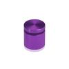 1'' Diameter X 3/4'' Barrel Length, Affordable Aluminum Standoffs, Purple Anodized Finish Easy Fasten Standoff (For Inside / Outside use) [Required Material Hole Size: 7/16'']