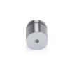 1'' Diameter X 3/4'' Barrel Length, Affordable Aluminum Standoffs, Silver Anodized Finish Easy Fasten Standoff (For Inside / Outside use) [Required Material Hole Size: 7/16'']