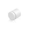 1'' Diameter X 3/4'' Barrel Length, Affordable Aluminum Standoffs, White Coated Finish Easy Fasten Standoff (For Inside / Outside use) [Required Material Hole Size: 7/16'']