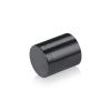 1'' Diameter X 1'' Barrel Length, Affordable Aluminum Standoffs, Black Anodized Finish Easy Fasten Standoff (For Inside / Outside use) [Required Material Hole Size: 7/16'']