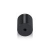 1'' Diameter X 1'' Barrel Length, Affordable Aluminum Standoffs, Black Anodized Finish Easy Fasten Standoff (For Inside / Outside use) [Required Material Hole Size: 7/16'']