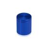 1'' Diameter X 1'' Barrel Length, Affordable Aluminum Standoffs, Blue Anodized Finish Easy Fasten Standoff (For Inside / Outside use) [Required Material Hole Size: 7/16'']