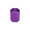 1'' Diameter X 1'' Barrel Length, Affordable Aluminum Standoffs, Purple Anodized Finish Easy Fasten Standoff (For Inside / Outside use) [Required Material Hole Size: 7/16'']