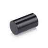 1'' Diameter X 1-1/2'' Barrel Length, Affordable Aluminum Standoffs, Black Anodized Finish Easy Fasten Standoff (For Inside / Outside use) [Required Material Hole Size: 7/16'']