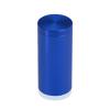 1'' Diameter X 2'' Barrel Length, Affordable Aluminum Standoffs, Blue Anodized Finish Easy Fasten Standoff (For Inside / Outside use) [Required Material Hole Size: 7/16'']