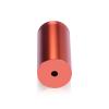 1'' Diameter X 2'' Barrel Length, Affordable Aluminum Standoffs, Copper Anodized Finish Easy Fasten Standoff (For Inside / Outside use) [Required Material Hole Size: 7/16'']