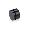 1-1/4'' Diameter X 1/2'' Barrel Length, Affordable Aluminum Standoffs, Black Anodized Finish Easy Fasten Standoff (For Inside / Outside use) [Required Material Hole Size: 7/16'']