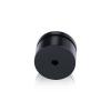 1-1/4'' Diameter X 1/2'' Barrel Length, Affordable Aluminum Standoffs, Black Anodized Finish Easy Fasten Standoff (For Inside / Outside use) [Required Material Hole Size: 7/16'']