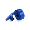 1-1/4'' Diameter X 1/2'' Barrel Length, Affordable Aluminum Standoffs, Blue Anodized Finish Easy Fasten Standoff (For Inside / Outside use) [Required Material Hole Size: 7/16'']