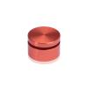 1-1/4'' Diameter X 1/2'' Barrel Length, Affordable Aluminum Standoffs, Copper Anodized Finish Easy Fasten Standoff (For Inside / Outside use) [Required Material Hole Size: 7/16'']