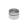 1-1/4'' Diameter X 1/2'' Barrel Length, Affordable Aluminum Standoffs, Silver Anodized Finish Easy Fasten Standoff (For Inside / Outside use) [Required Material Hole Size: 7/16'']