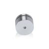 1-1/4'' Diameter X 1/2'' Barrel Length, Affordable Aluminum Standoffs, Silver Anodized Finish Easy Fasten Standoff (For Inside / Outside use) [Required Material Hole Size: 7/16'']