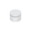 1-1/4'' Diameter X 1/2'' Barrel Length, Affordable Aluminum Standoffs, White Coated Finish Easy Fasten Standoff (For Inside / Outside use) [Required Material Hole Size: 7/16'']