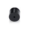 1-1/4'' Diameter X 3/4'' Barrel Length, Affordable Aluminum Standoffs, Black Anodized Finish Easy Fasten Standoff (For Inside / Outside use) [Required Material Hole Size: 7/16'']